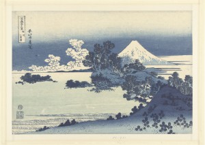 Het strand van Shichiri-ga-hama in de provincie Sagami, Katsushika Hokusai, Nishimura Yohachi, 1830 - 1834; collectie Rijksmuseum